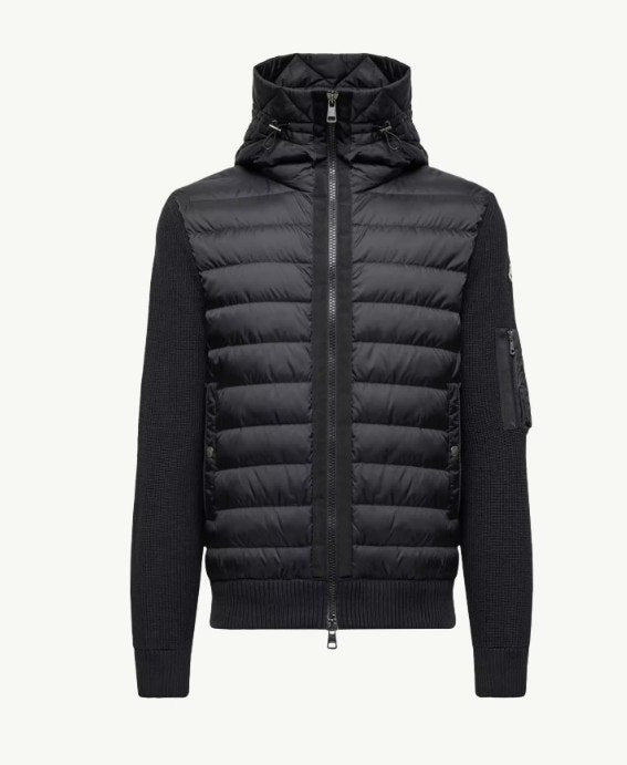 MCLORA STRICK JACKE PUFFER MIT KAPUZE