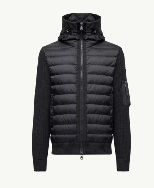 MCLORA STRICK JACKE PUFFER MIT KAPUZE