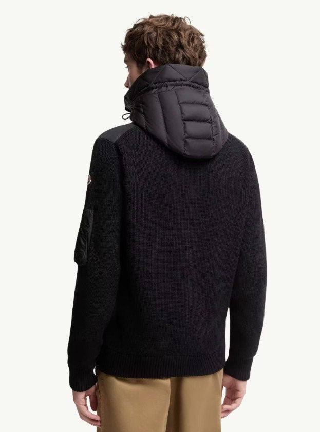 MCLORA STRICK JACKE PUFFER MIT KAPUZE