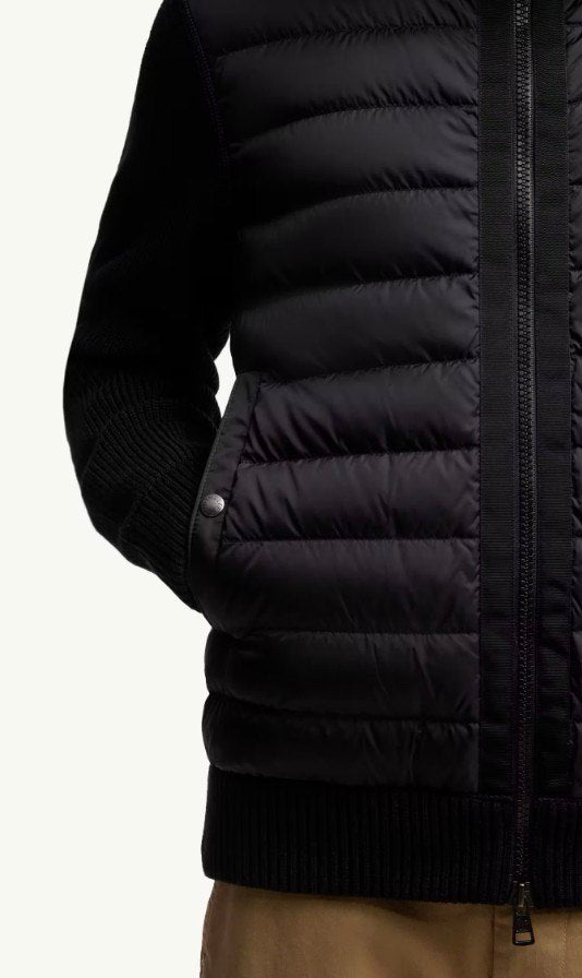 MCLORA STRICK JACKE PUFFER MIT KAPUZE