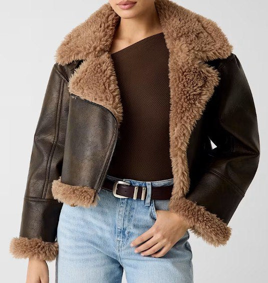 LORA FLEURIE LEATHER  STREET JACKE