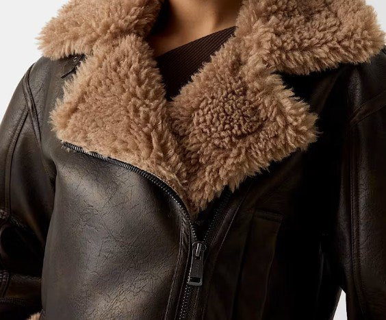 LORA FLEURIE LEATHER  STREET JACKE