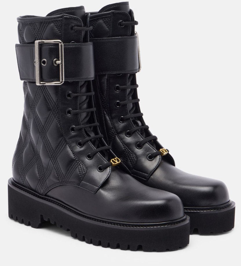 LORA V FROST LEATHER BOOTS