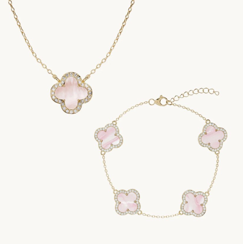LORA CLOVER KETTE & ARMBAND SET